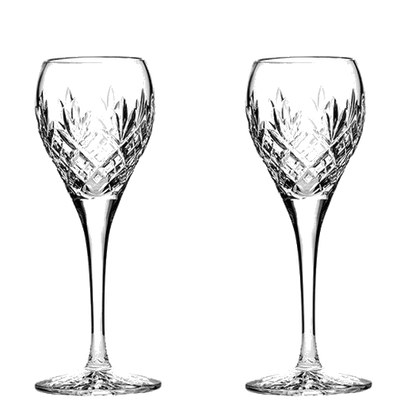 These Edinburgh 2 x 11cl Port/Sherry Glasses have been designed by Royal Scot Crystal.