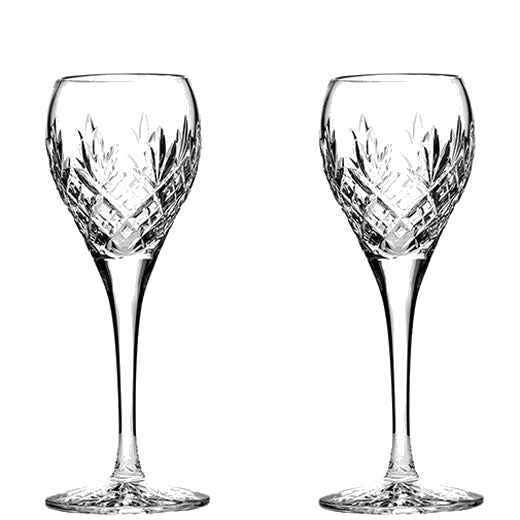 These Edinburgh 2 x 11cl Port/Sherry Glasses have been designed by Royal Scot Crystal.