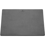 gvfc black smooth leather desk pad