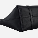 The base of the Hanbury Row Black Large Reversible Open Top Tote Bag.