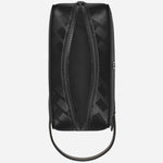 Top view inside the Montblanc Extreme 3.0 Black Leather Clutch Wash Bag.