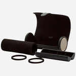 The Axis Black and Copper Triple Watch Roll with inner pieces removed.