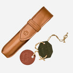 Front view of the case for the Limited Edition “The Lucky” Gold Vermeil Pencil.