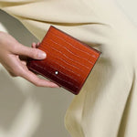 The Atelier Faux Croc Cayenna 8CC Sfumato Wallet by Montblanc.