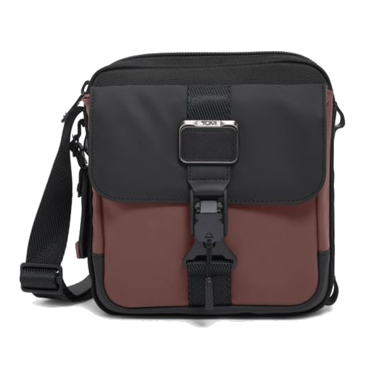 This TUMI Alpha Bravo Oxblood Junior Cross Body Bag is great for everyday use and is made out of nylon.