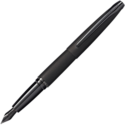 cross black atx brushed black fountain pen