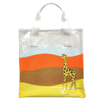 2 radley on safari pecan brown small open top canvas grab bag 111363