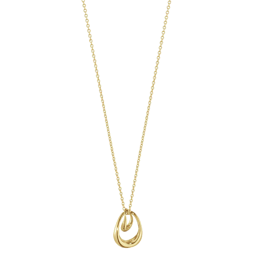 georg jensen yellow gold offspring pendant