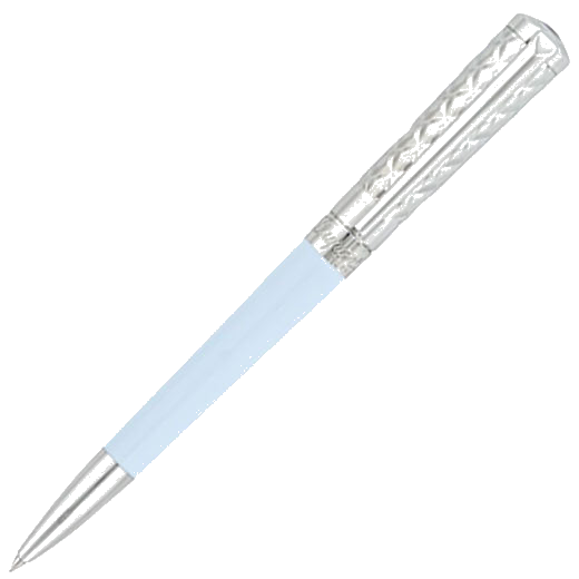 s t dupont paris pastel blue liberte ballpoint pen