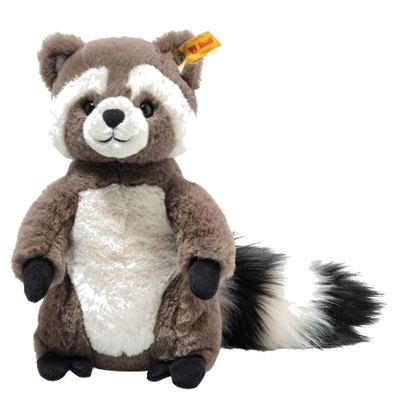 1 steiff pedro racoon in brown 23 cm 074417