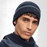 boss cotton hat and scarf