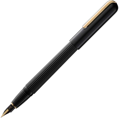 lamy black and gold imporium fountain pen