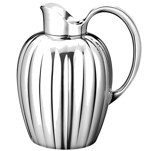 This is the Stainless Steel Bernadotte 1.6L Pitcher designed by Georg Jensen.