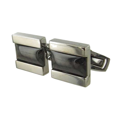 silver boss cufflinks