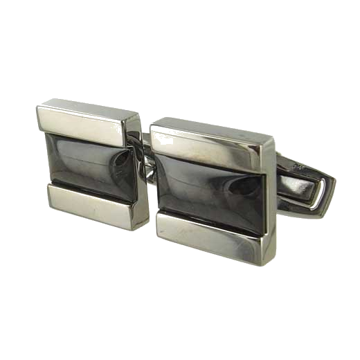 silver boss cufflinks