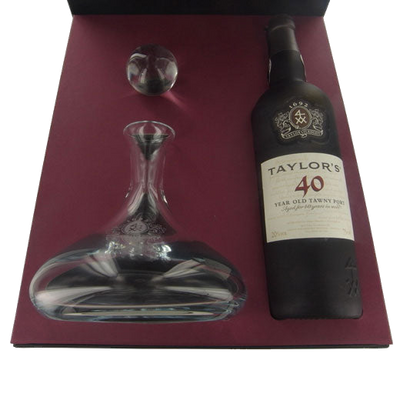 taylor s 40 year old tawny port and decanter gift set 7ba7431ce6ed23fe33789bf243355c7e