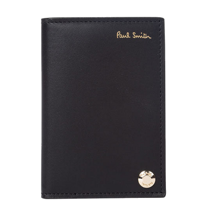 paul smith pivot black signature stripe card holder