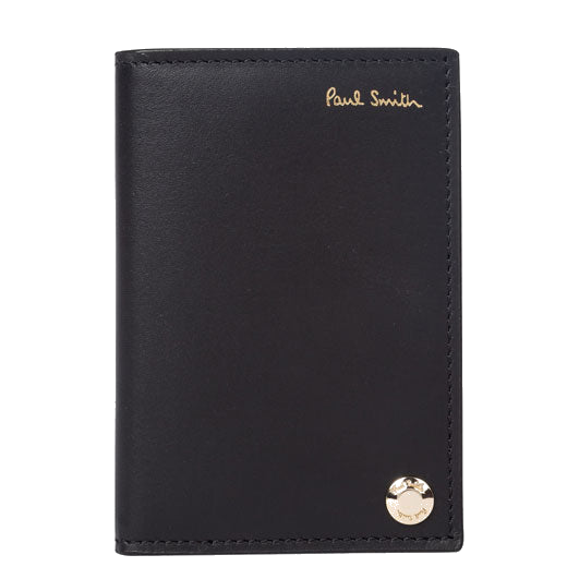 paul smith pivot black signature stripe card holder