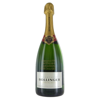 bollinger brut golf day bottle engraving cursive font 0cbc618be225d11531304cd1058cd322