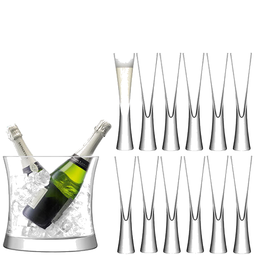 lsa signature moya grand champagne serving set