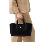 5 radley bathurst mews black medium ziptop grab bag 110658