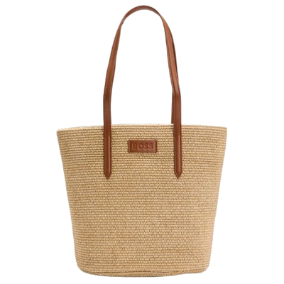 1 palmah beige raffia tote bag with detachable pouch 50542053 01 105