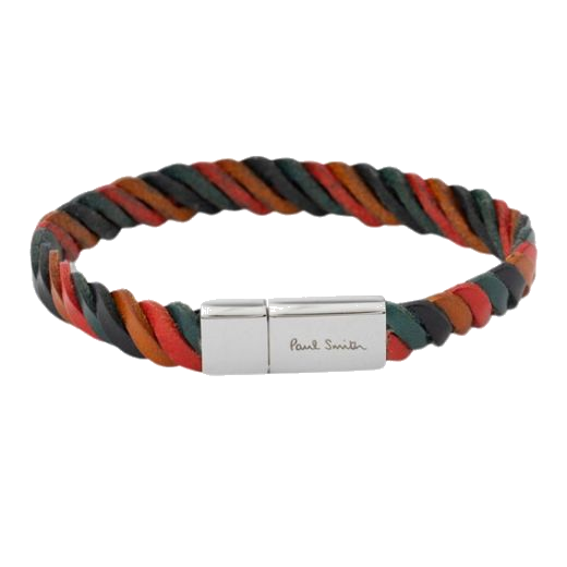 paul smith twisted leather bracelet1