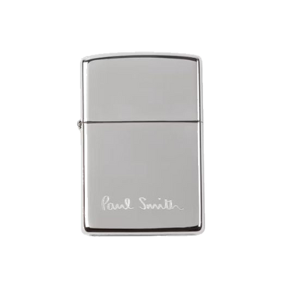 1 paul smith chrome zippo lighter with engraved logo m1a paul azippo 82 0