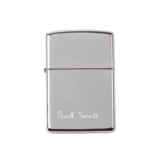 1 paul smith chrome zippo lighter with engraved logo m1a paul azippo 82 0