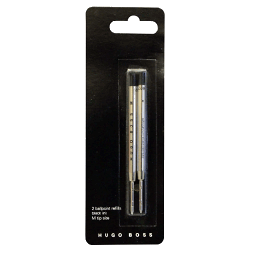 Hugo Boss 2x Ballpoint Refills Black Ink Medium Nib