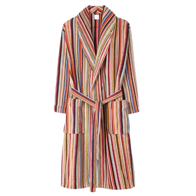paul smith signature stripe towel dressing gown2