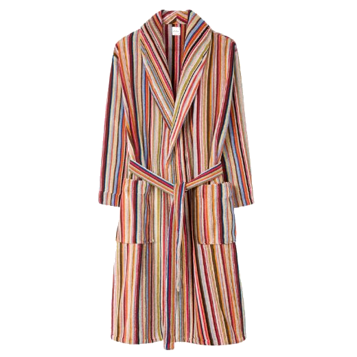 paul smith signature stripe towel dressing gown2