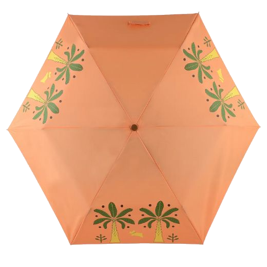 The Paradise Palms Peach Cobbler Responsible Handbag Umbrella by Radley.