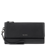 tumi black gunmetal voyageur travel wallet