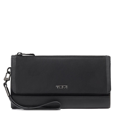 tumi black gunmetal voyageur travel wallet