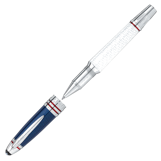 This Montblanc John F. Kennedy Limited Edition 1917 Rollerball Pen has three rings on the cap in honour of each of his brothers.