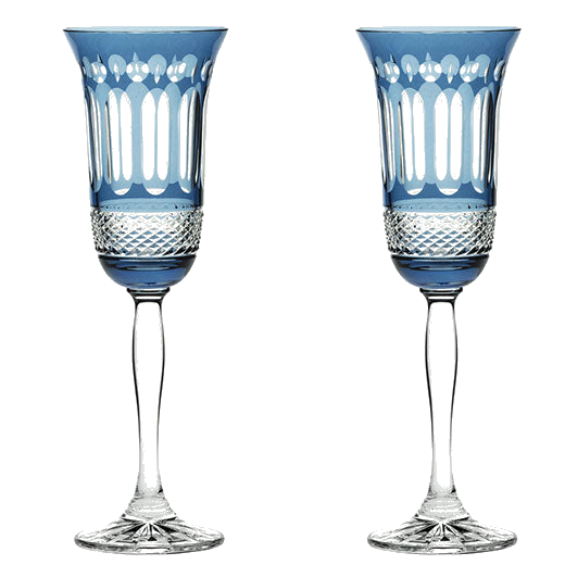 royal scot crystal skye blue belgravia champagne glasses