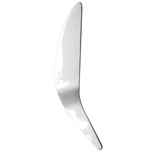 This Arne Jacobsen Matte Stainless Steel Pie Server by Georg Jensen is great for serving pies or cake slices and has a subtle finish with the matte stainless steel.