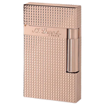 s t dupont ligne 2 rose gold diamond head lighter