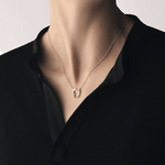 gj love leaf pendant