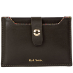 This Paul Smith Green Foil Embossed Pull Out 3CC Card Holder features special gold embossing.