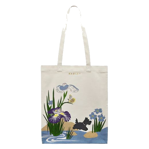 rhs floral canvas grab bag medium tote 1