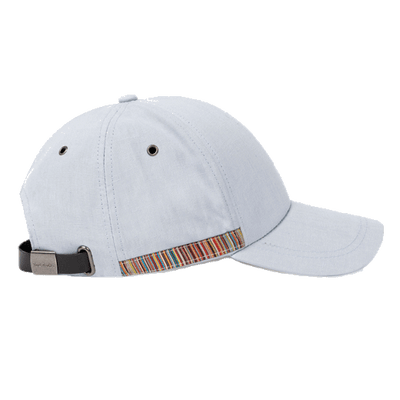 sky blue linen cap