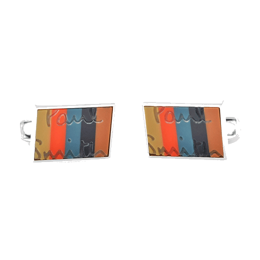 Paul Smith 'Artist Stripe' Logo Cufflinks