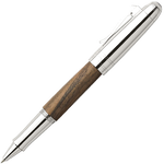 graf von faber castell magnum series walnut wood rollerball pen