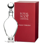 royal scot crystal classic footed wine decanter with box