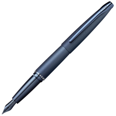 cross blue sandblased atx fountain pen