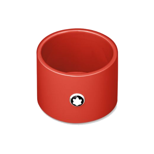 Montblanc's Coral Lacquer Small Desk Tray looks great placed on your desk and can keep small items together neatly.