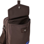 4 paul smith brown recycled polyester flight bag with blue logo m1a 8149 tsilic 68 0