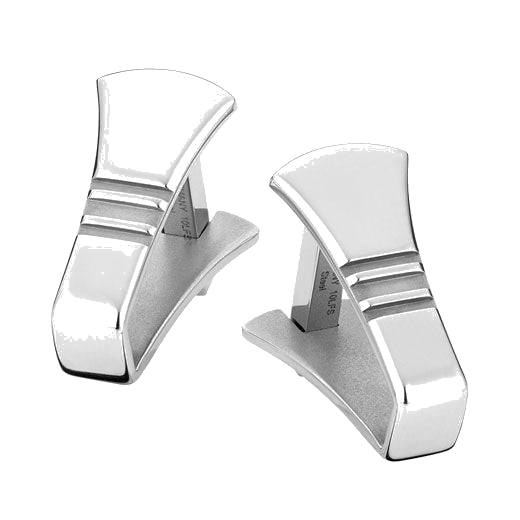 These cufflinks from Montblanc are made from stainless steel.